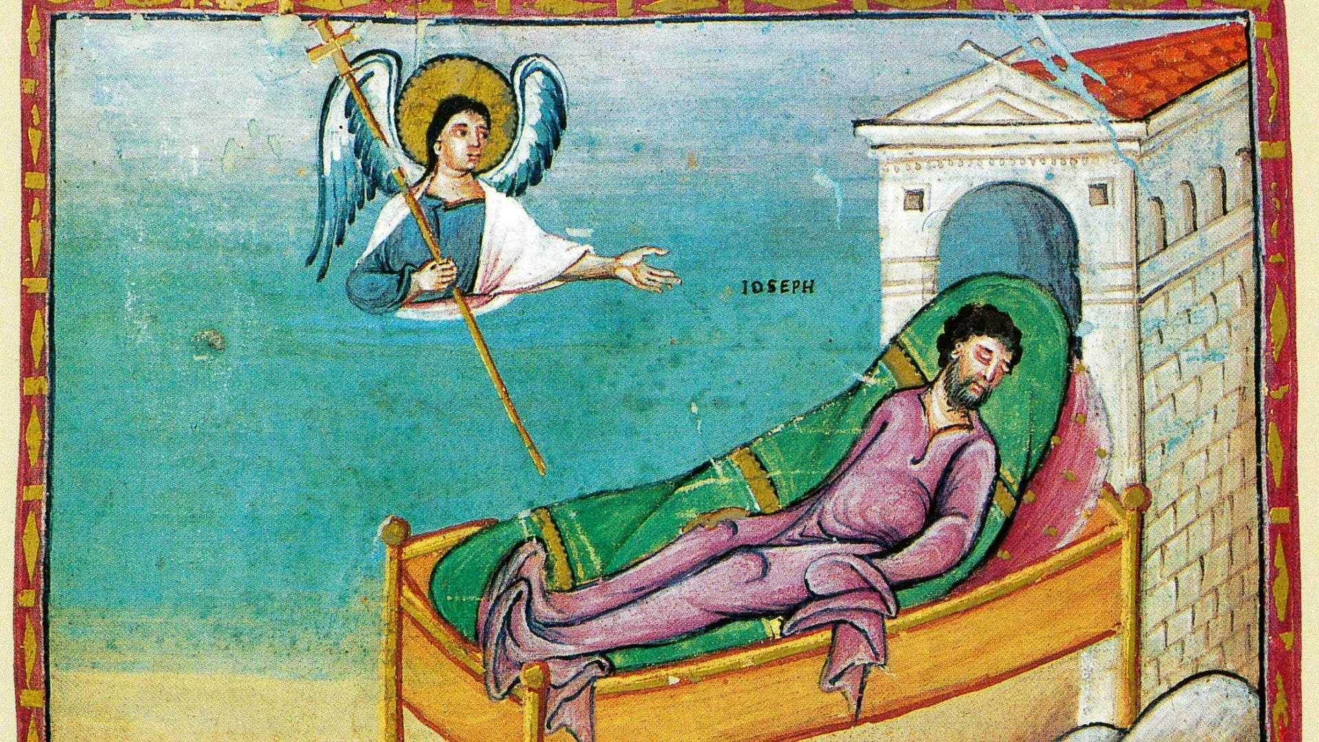 «Joseph, fils de David,
ne crains pas de prendre chez toi Marie, ton épouse,
puisque l’enfant qui est engendré en elle
vient de l’Esprit Saint